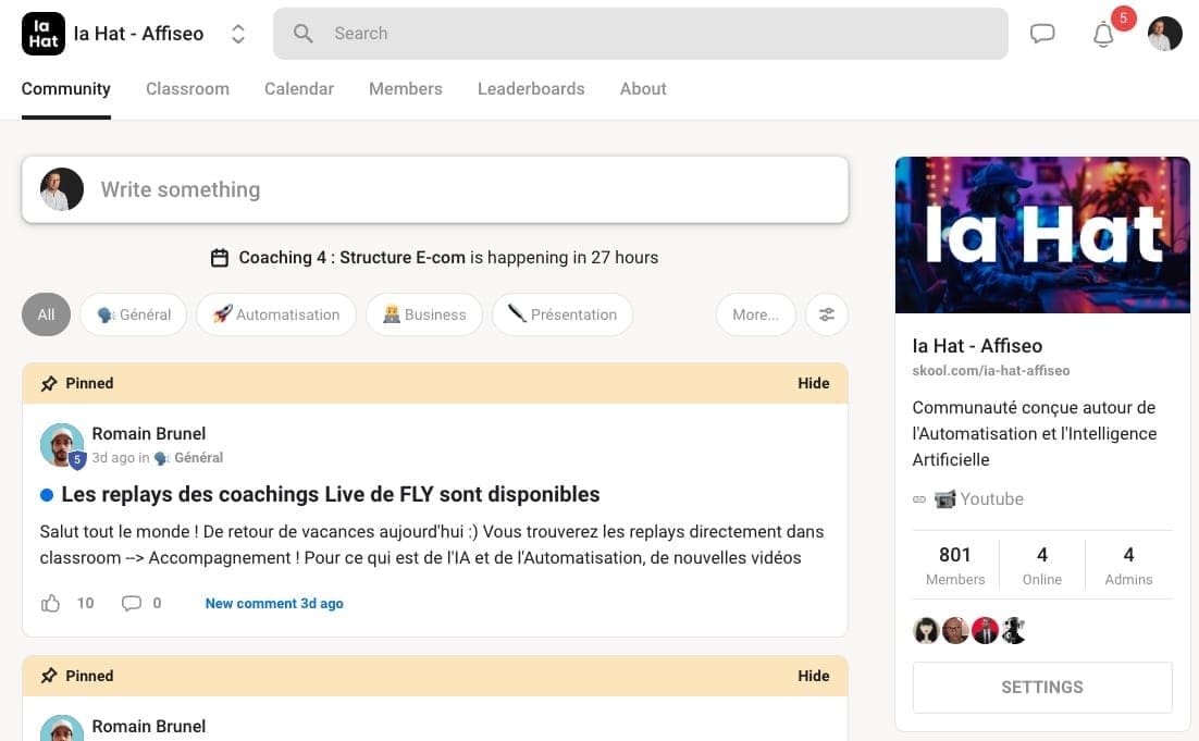 Avis Skool : notre avis sur cette plateforme 1 IA Hat Affiseo