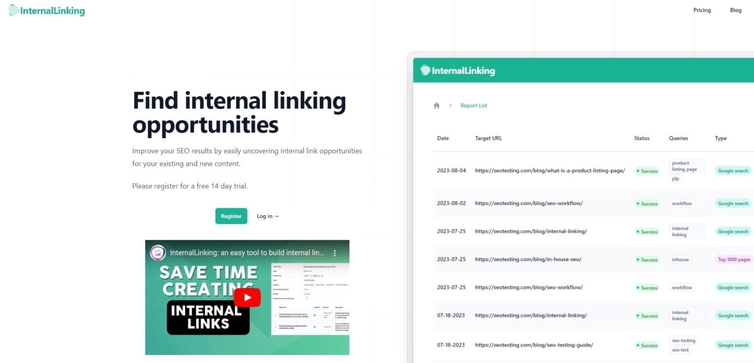 InternalLinking L’outil en ligne pour identifier facilement les opportunités de maillage interne InternalLinking Loutil en ligne pour identifier facilement les opportunites de maillage interne