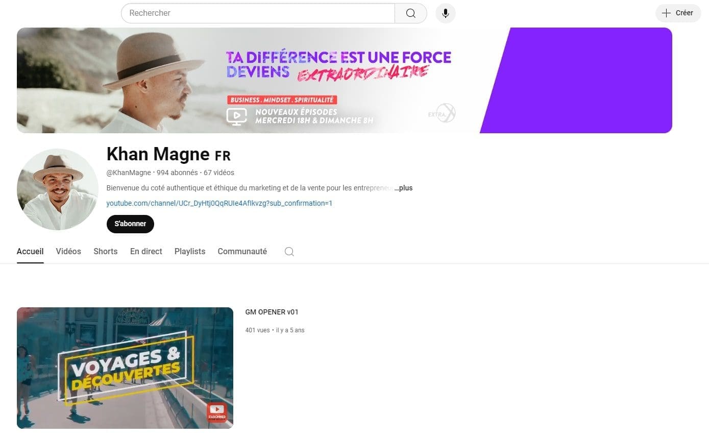 Khan Magne – Entrepreneuriat ethique et developpement personnel