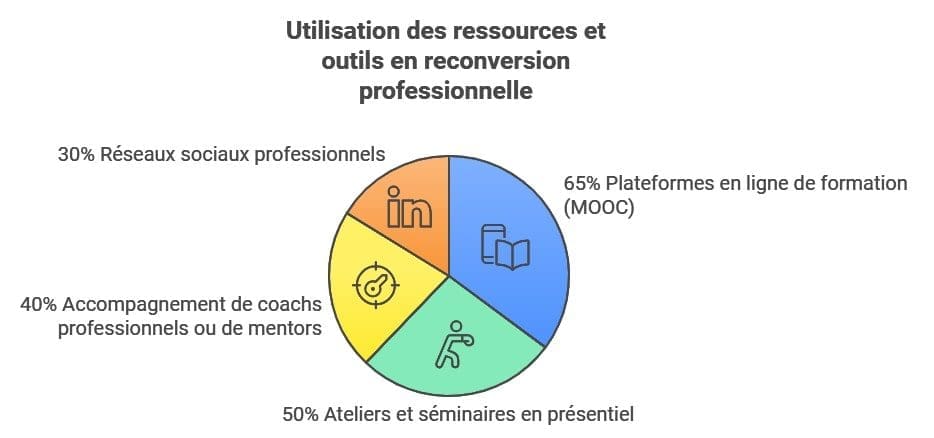 Utilisation des ressources et outils en reconversion professionnelle