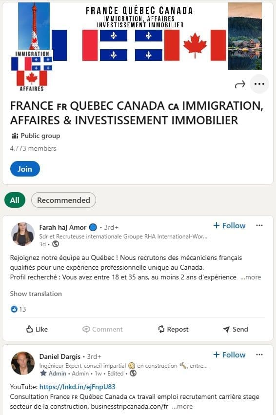 7 Communautés à rejoindre pour mieux se former à l'immobilier 1 FRANCE 🇫🇷 QUEBEC CANADA 🇨🇦 IMMIGRATION AFFAIRES INVESTISSEMENT IMMOBILIER