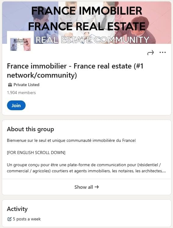7 Communautés à rejoindre pour mieux se former à l'immobilier 3 France immobilier – France real estate 1 networkcommunity
