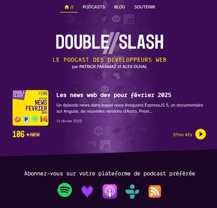 Double Slash – L’actualité du développement web décryptée