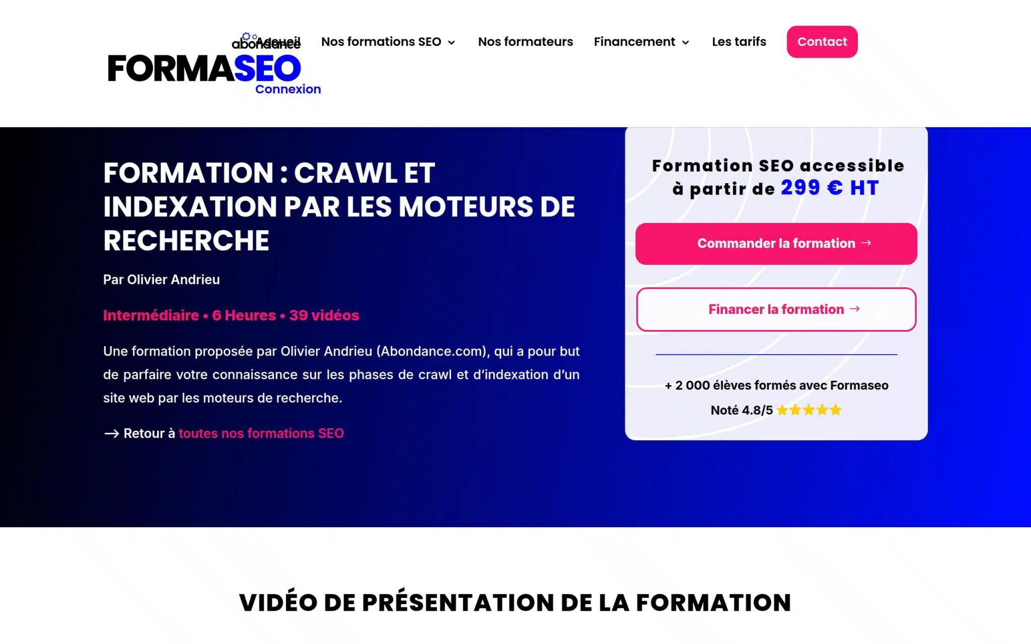 Formation : Crawl et Indexation par les moteurs de recherche - Formaseo