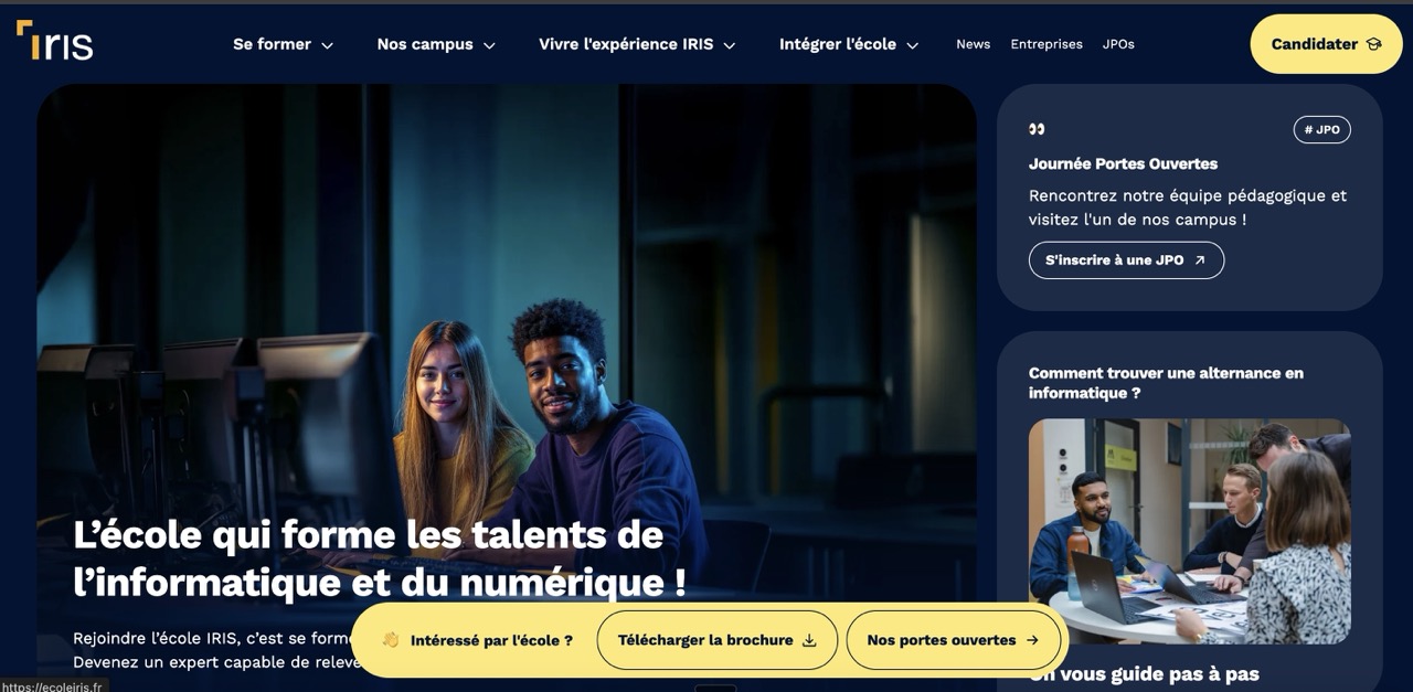 10 écoles pour apprendre l'informatique en France 2 ecole IRIS Grande