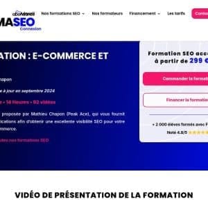 Formation : E-Commerce et SEO - Formaseo
