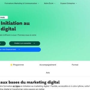 Formation Initiation au marketing digital - L'École Française