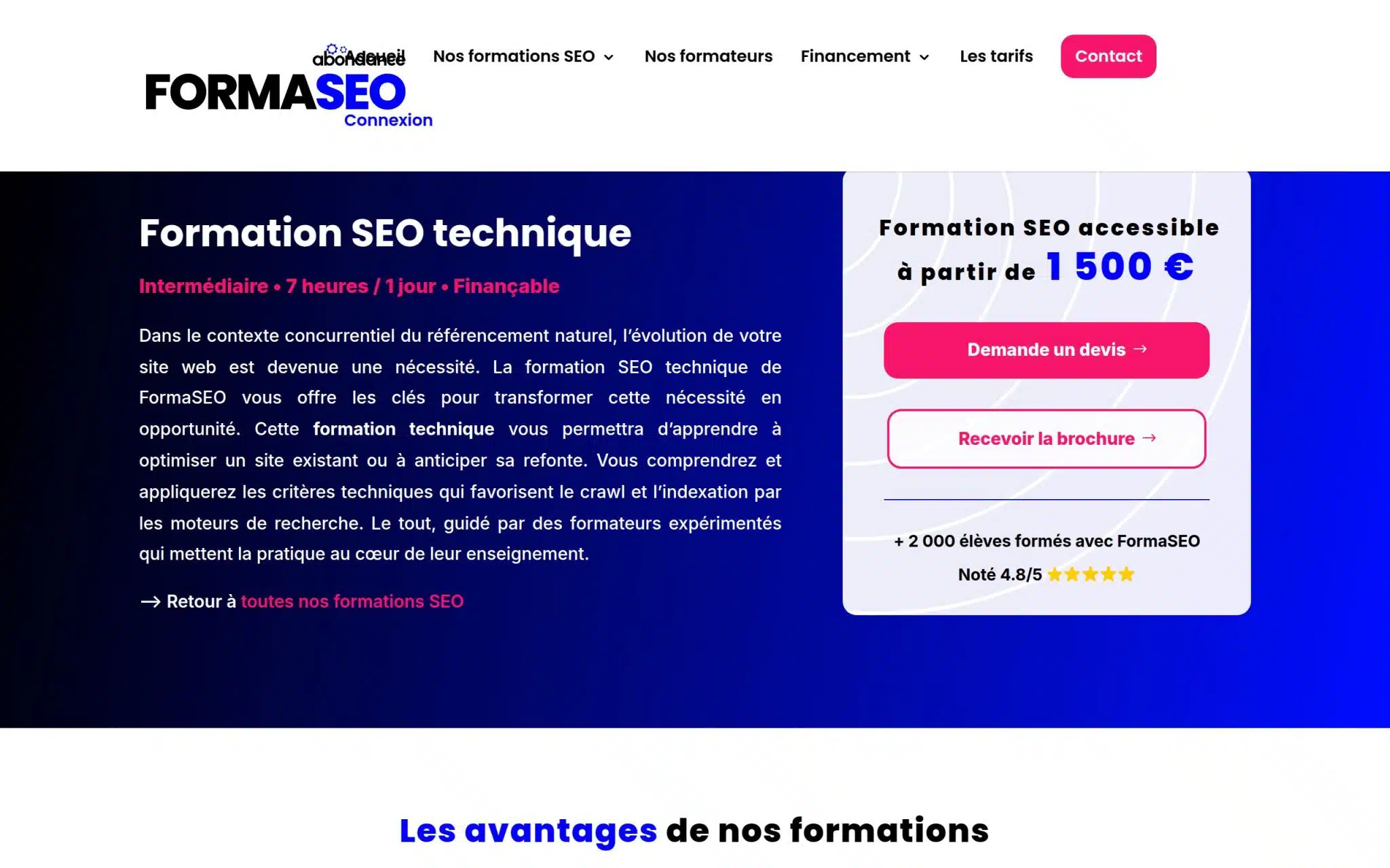 Formation SEO technique - Formaseo