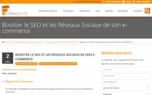 Booster le SEO et les Réseaux Sociaux de son e-commerce – Formasuite