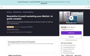 Newsletter & email marketing avec MailJet : le guide complet – Udemy