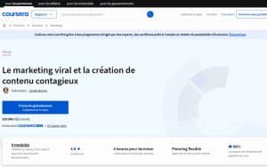 Le marketing viral et la création de contenu contagieux – Coursera