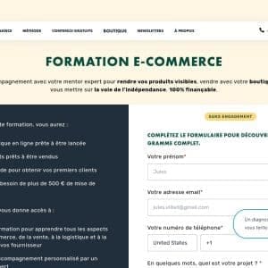 Formation E-Commerce - Livementor