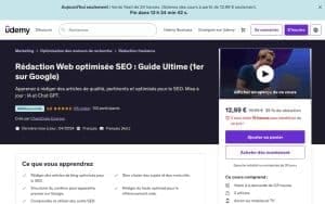 Rédaction Web optimisée SEO : Guide Ultime – Udemy