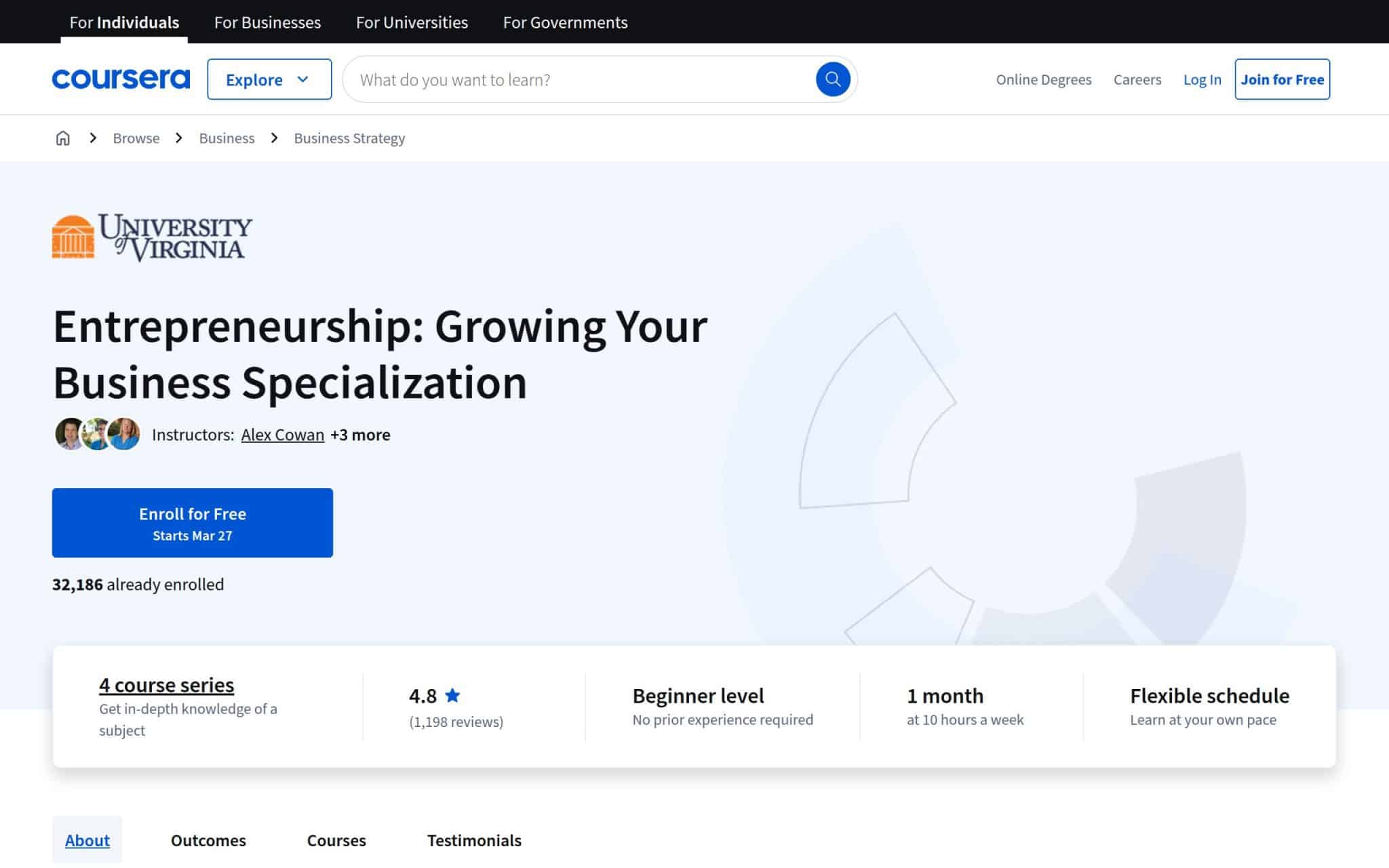 Spécialisation L'esprit d'entreprise : Développer votre entreprise - Coursera
