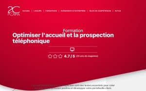 Formation Optimiser l’accueil et la prospection téléphonique – 2c Forma