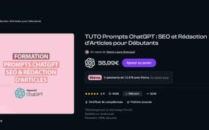 Prompts ChatGPT : SEO et Rédaction d’Articles pour Débutants – Tuto
