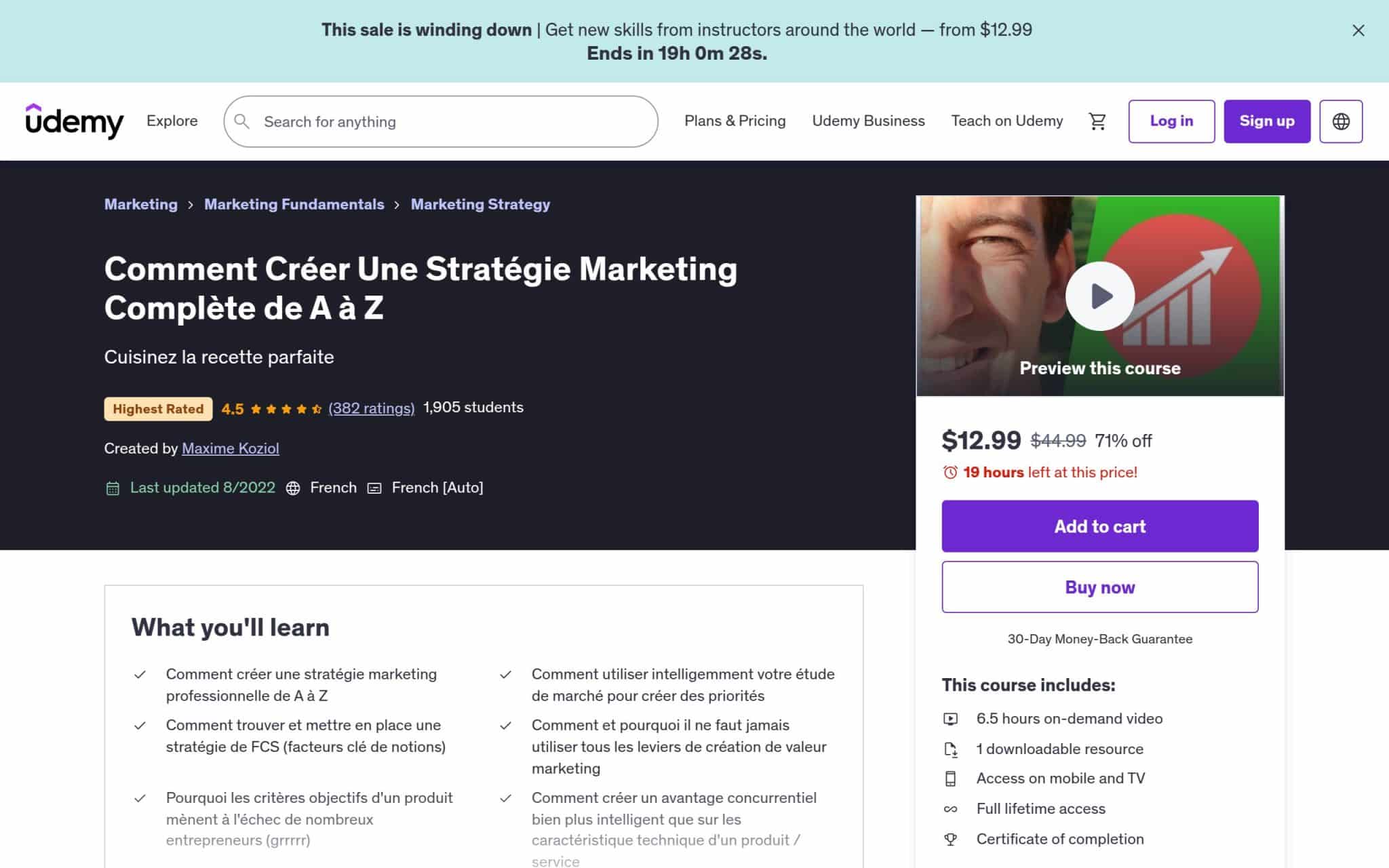 Comment Créer Une Stratégie Marketing ComplÚte de A à Z - Udemy