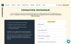 Formation Instagram - Livementor