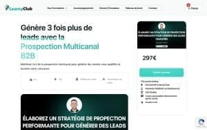 Formation Génère 3 fois plus de leads avec la Prospection Multicanal B2B – LearnyClub