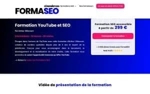 Formation YouTube et SEO – Formaseo