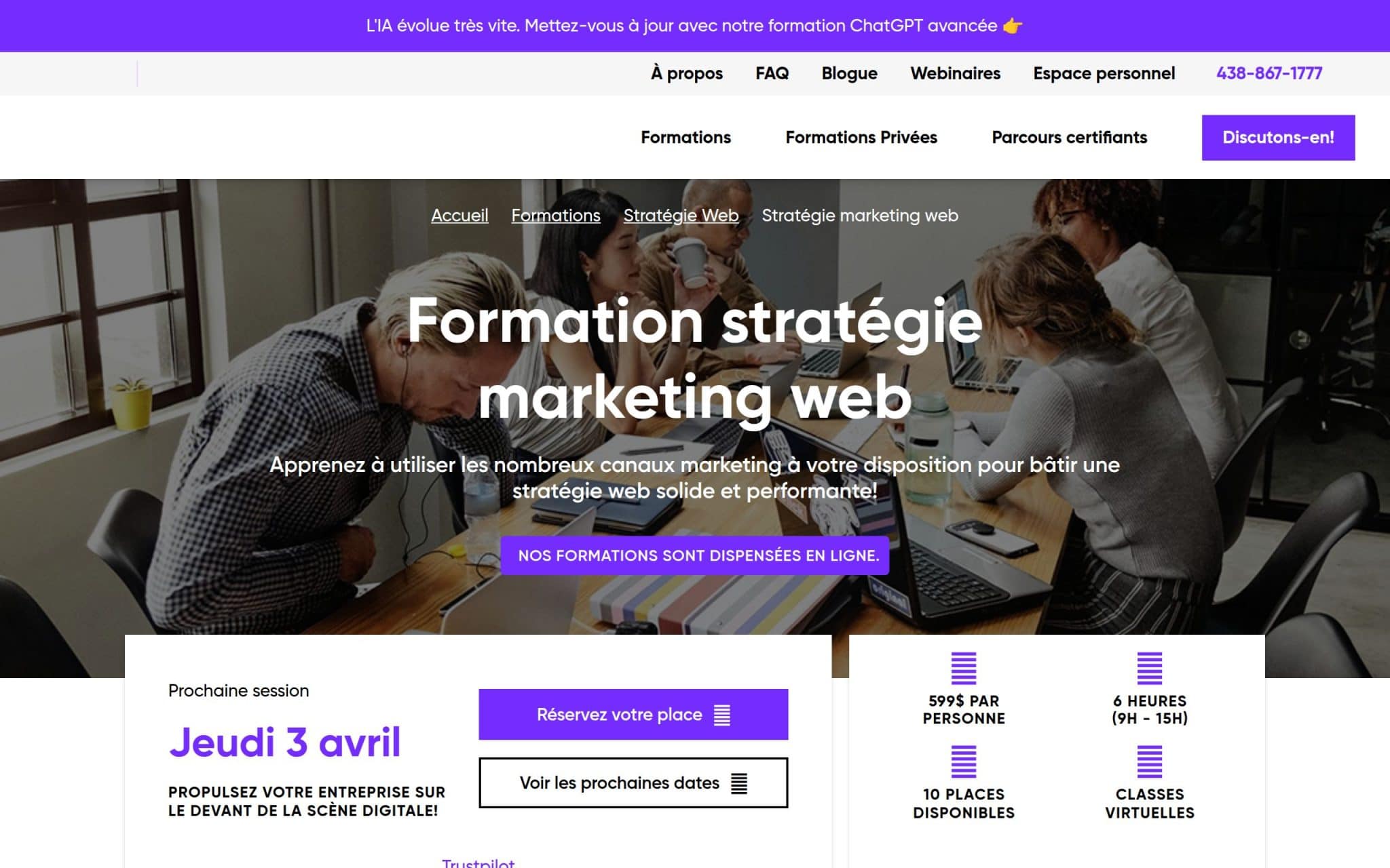 Formation stratégie marketing web - La Fusée