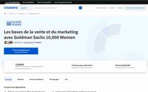 Les bases de la vente et du marketing avec Goldman Sachs 10,000 Women - Coursera