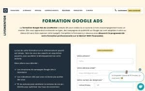Formation Google Ads – Livementor