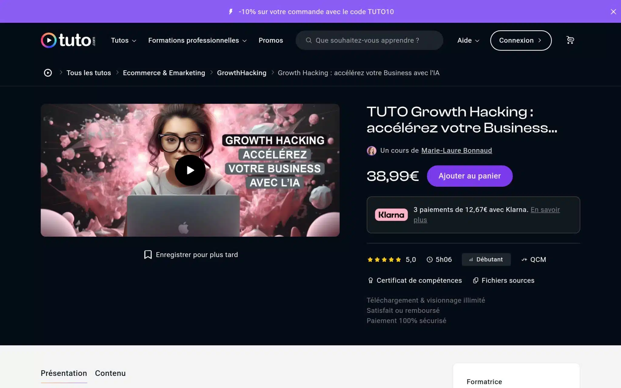 Growth Hacking : accélérez votre Business avec l'IA - Tuto