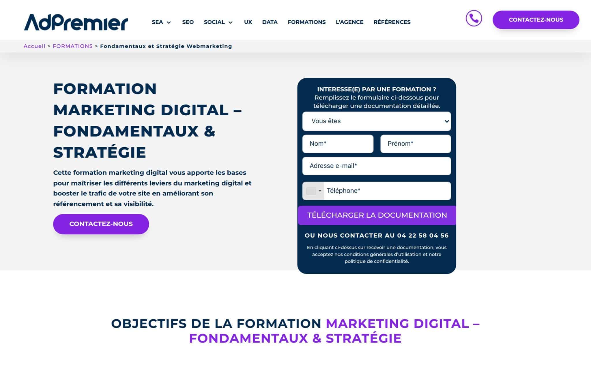 Formation Marketing Digital â Fondamentaux & StratĂ©gie - AdPremier