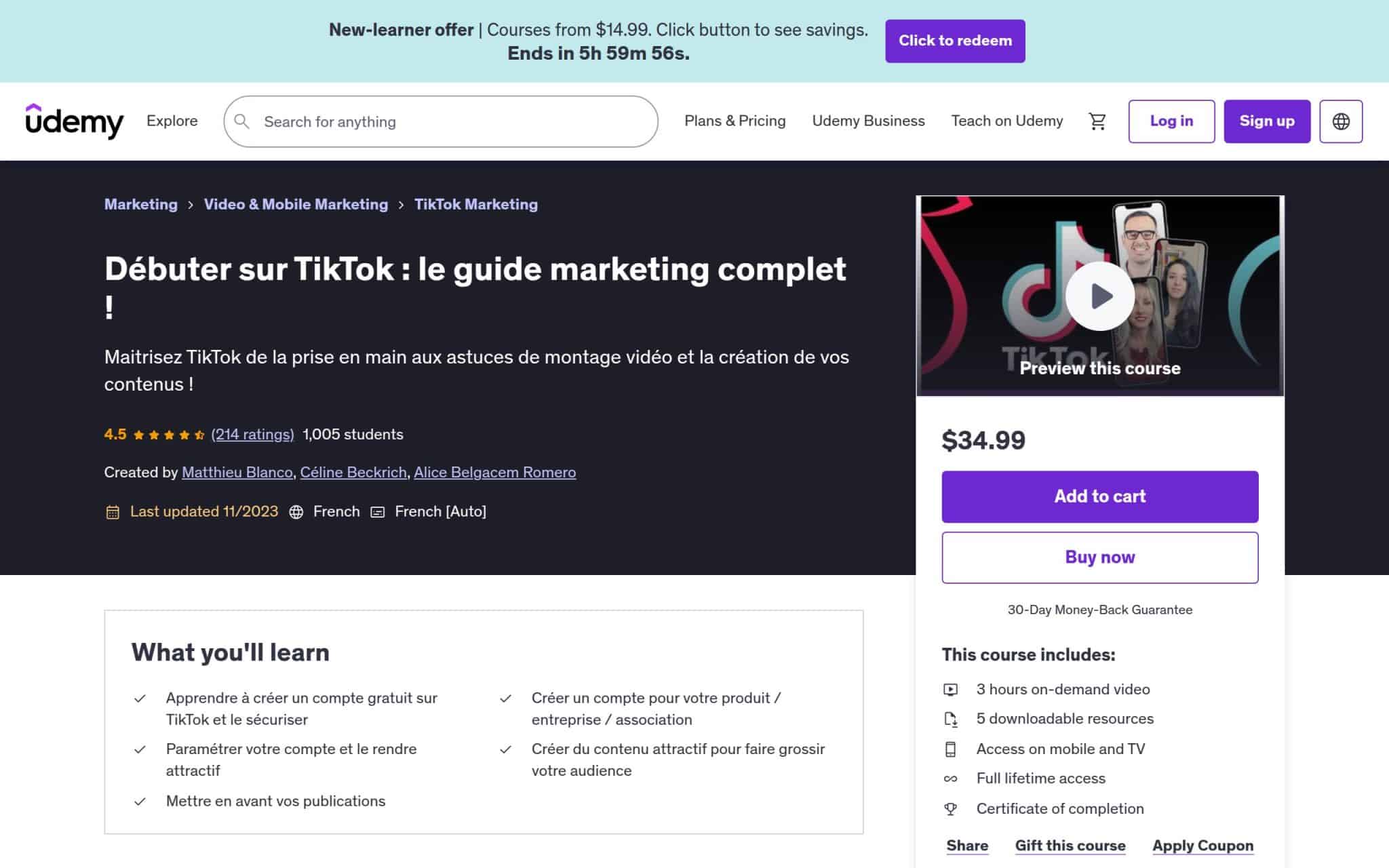 Débuter sur TikTok : le guide marketing complet ! - Udemy