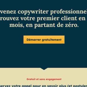 Devenez copywriter professionnel et trouvez votre premier client en 6 mois, en partant de zéro. - L'École des Copywriters