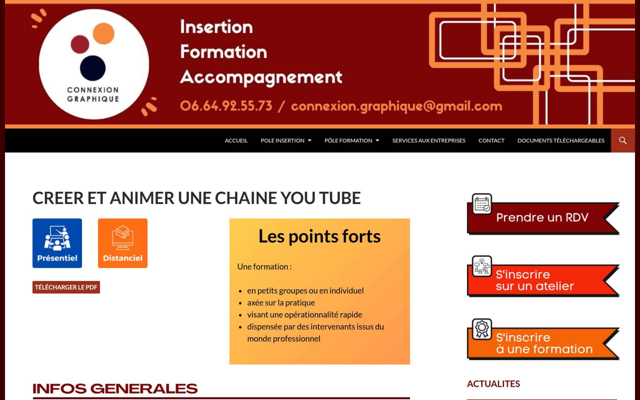 Créer et animer une chaßne YouTube - Connexion Graphique