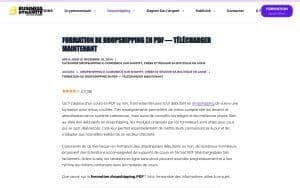 Formation de dropshipping en PDF – Businessdynamite