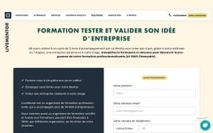 Formation Tester et Valider son idée d’Entreprise – Livementor