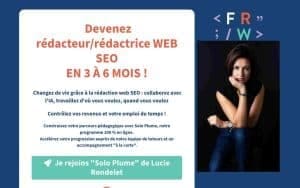 Formule Solo Plume – Lucie Rondelet