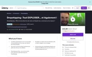 Dropshipping : Tout exploser… et légalement ! – Udemy