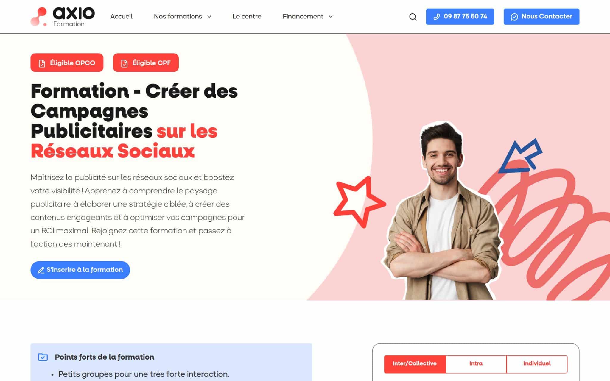 Formation Créer des Campagnes Publicitaires sur les Réseaux Sociaux - Axio Formation