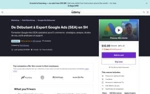 De Débutant à Expert Google Ads (SEA) en 5H – Udemy