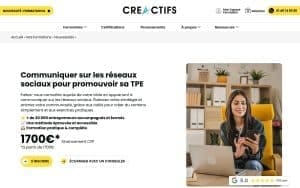 Formation Communiquer sur les réseaux sociaux pour promouvoir sa TPE - CréActifs