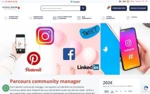 Parcours community manager - School Online University