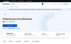 Pinterest pour les débutants – Coursera