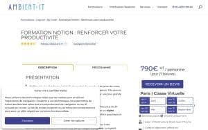 Formation Notion : Renforcer votre productivité – Ambient IT