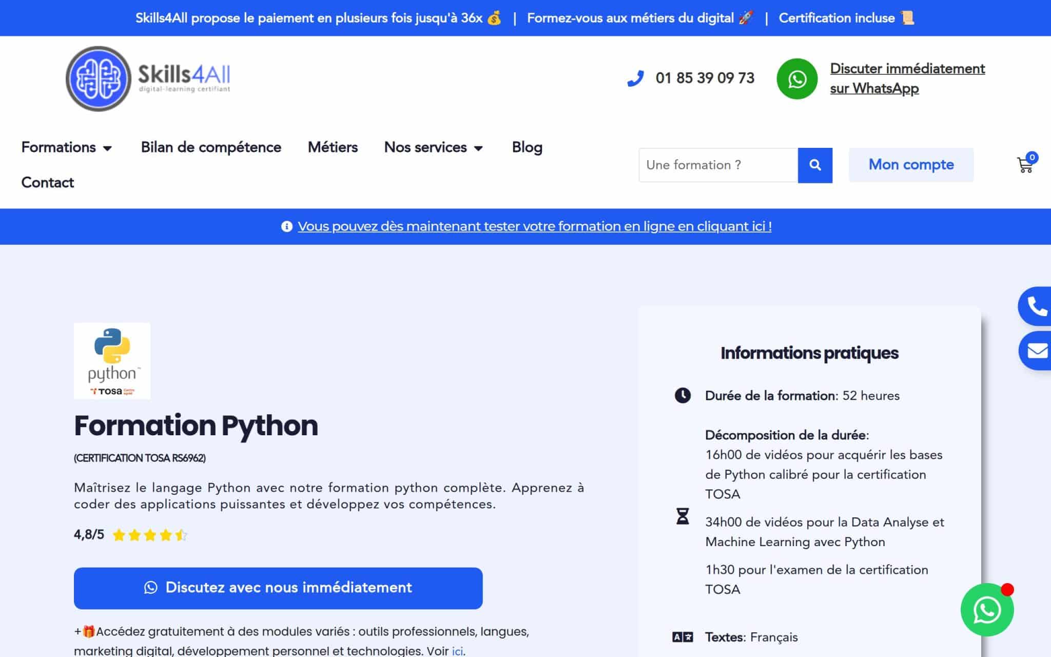 Formation Python - Skills4All