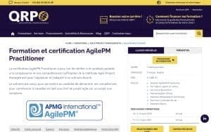 Formation et certification AgilePM Practitioner – QRP international