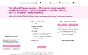 Réseaux sociaux – Stratégie de communication Facebook, Pinterest, Twitter, Instagram, YouTube, LinkedIn, Tik Tok, Snapchat – Straformation