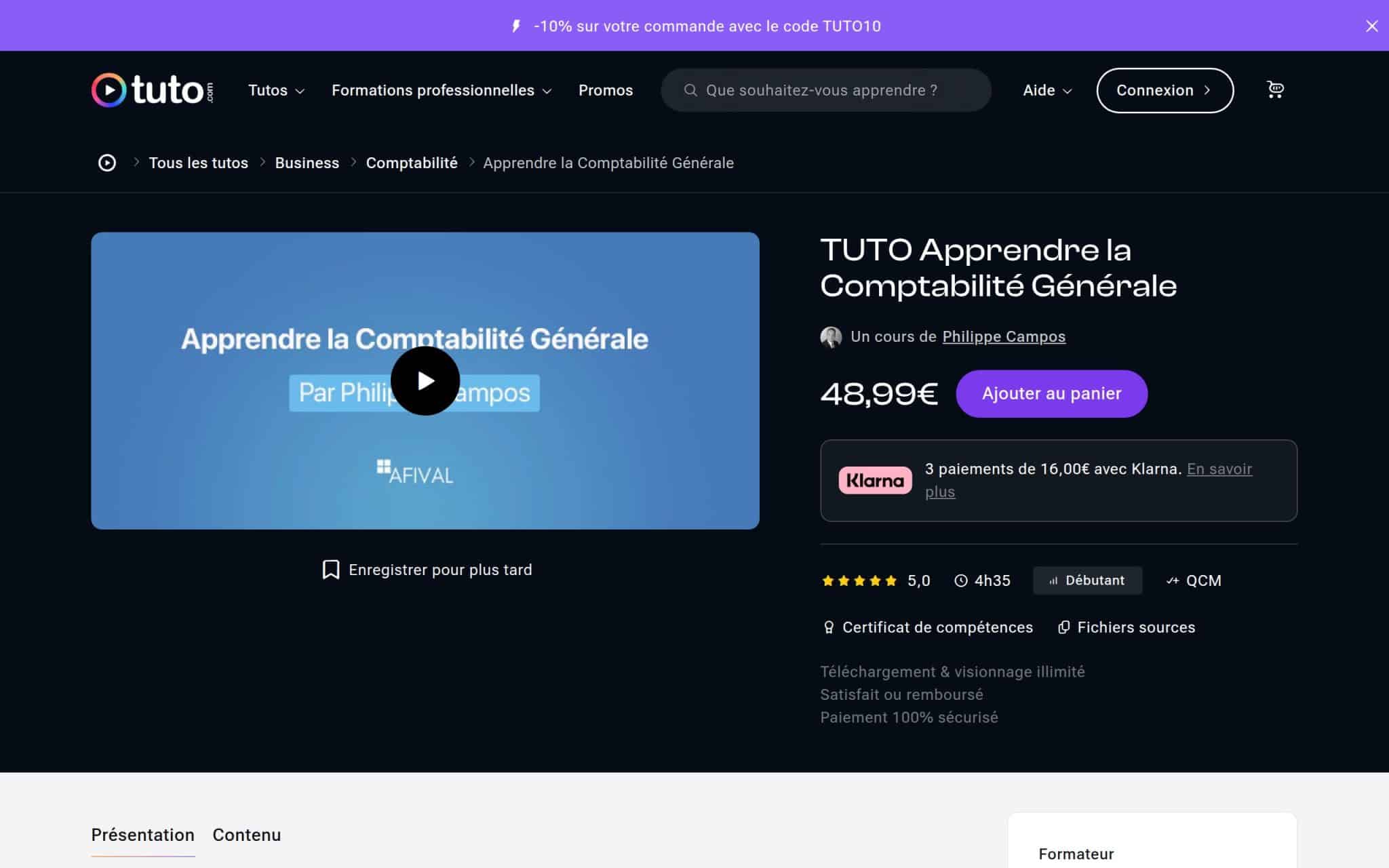 Apprendre la Comptabilité Générale - Tuto