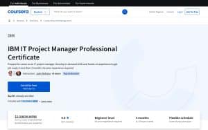Chef de projet informatique IBM – Coursera