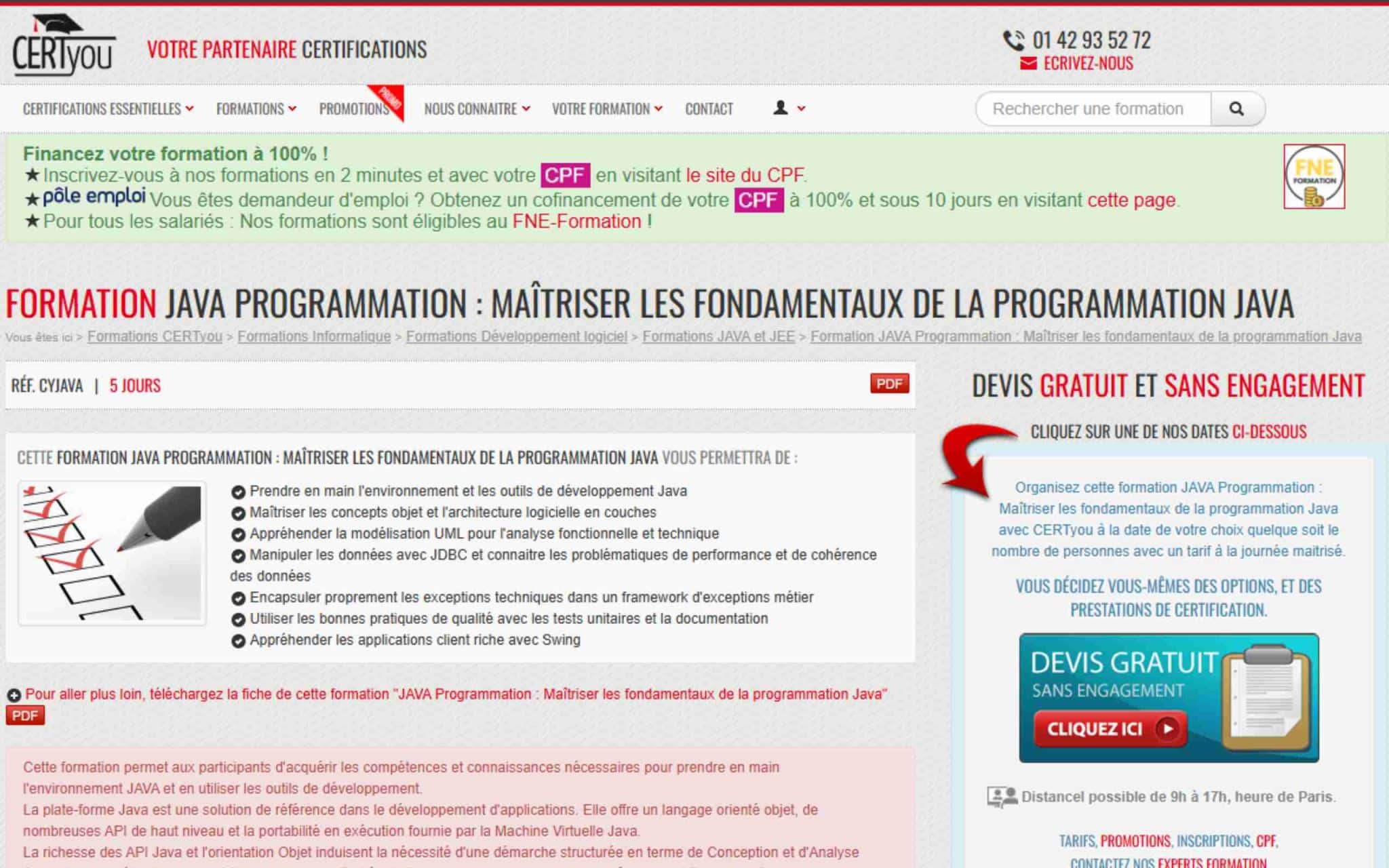 Formation JAVA Programmation - CertYou