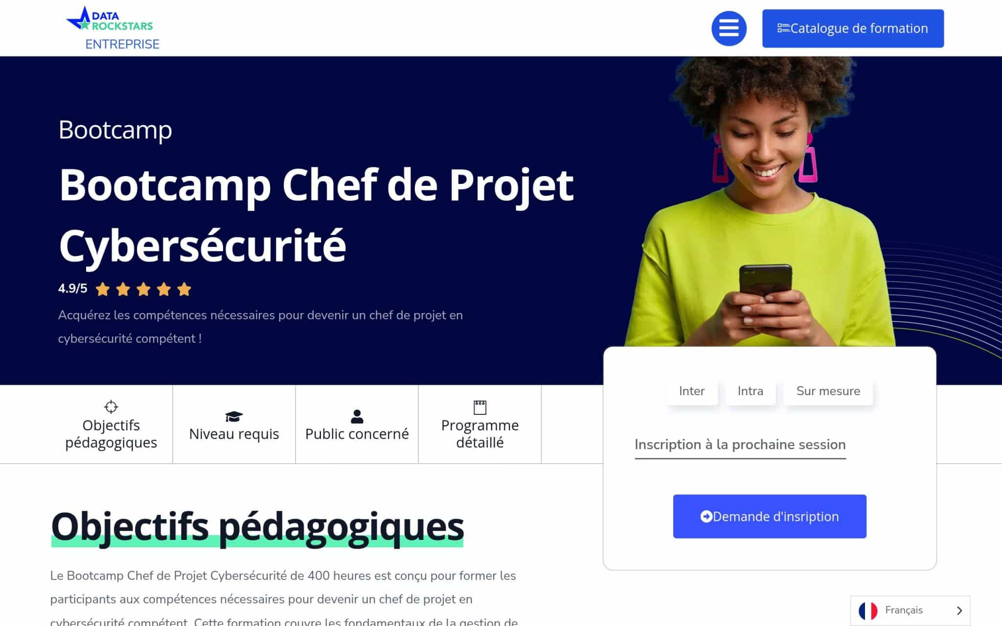 Bootcamp Chef de Projet Cybersécurité - DataRockstars