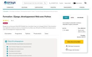 Formation : Django, développement Web avec Python - Orsys